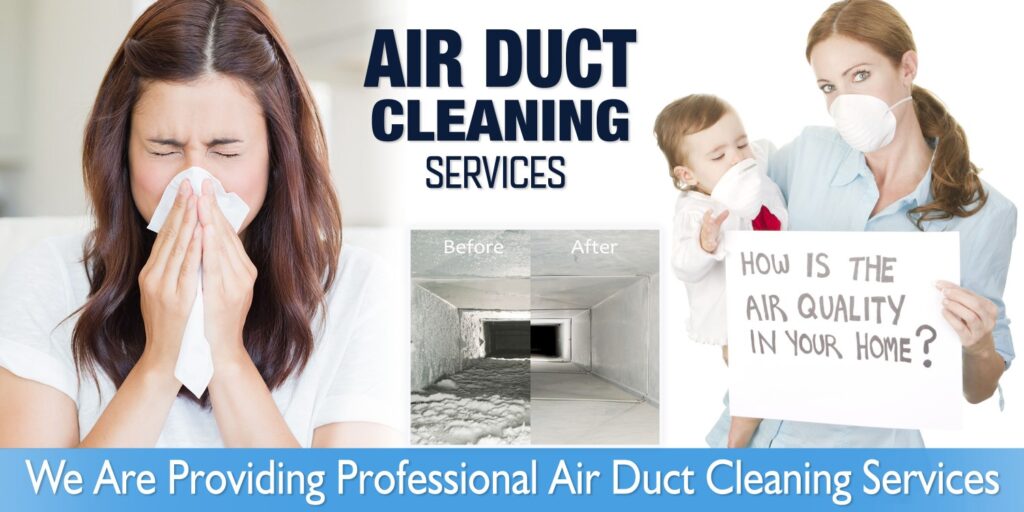 Air Duct Cleaning Services - Before and after cleaning images