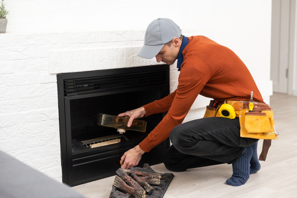 Fireplace smoke backing up into a Glenview living room